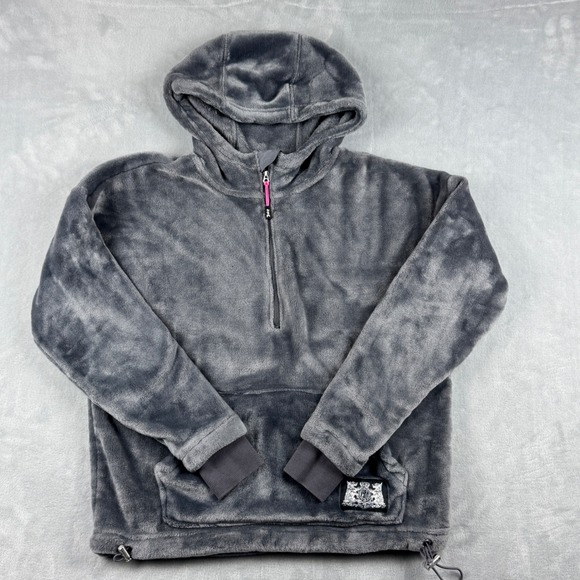 Juicy Couture Y2K Sport‎ Women's SUPER SOFT Velour Fleece Half Zip Hoodie Size S - Picture 16 of 16